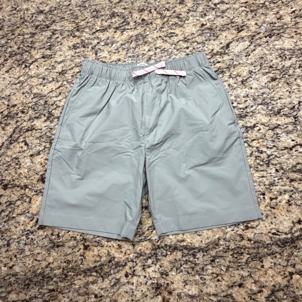 NEW Crewcuts J.Crew Boys Active Shorts Size 14 Sage Green Gray ws